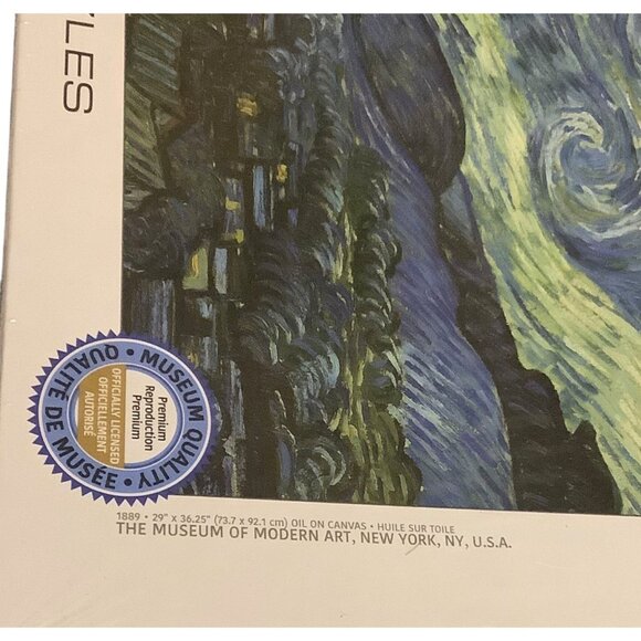 Vincent Van Gogh The Starry Night 1000-Piece Art Puzzle Eurographics NEW SEALED - Picture 3 of 8